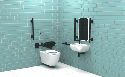 Gold Standard Hygiene for Disabled Toilets Introducing Infra-Red Sensor Doc M Packs - REN-NY03-DM-43111-MB-IR-Release-1-490x300