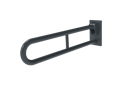 Friction hinged rail, stainless steel, concealed fixing, 800mm, Dark grey (RAL 7016)