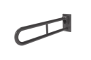 Friction hinged rail, stainless steel, concealed fixing, 800mm, Grey (RAL 7005)