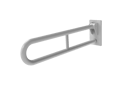 Friction hinged rail, stainless steel, concealed fixing, 800mm, White (RAL 9016)