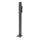 Floor mounting post and adaption kit for ddgr-b and ddgr-bp, steel, 1000mm, Dark grey (RAL 7016)