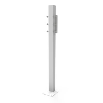 Floor mounting post and adaption kit for ddgr-b and ddgr-bp, steel, 1000mm