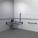 Doc M changing room pack, steel, exposed fixings, Dark blue (RAL 5011)