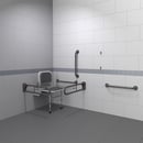 Doc M changing room pack, steel, exposed fixings, Grey (RAL 7005)