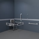 Doc M changing room pack, steel, exposed fixings, White (RAL 9016)