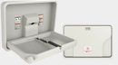 Premium baby changing unit, horizontal, light grey