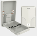 Premium baby changing unit, horizontal, light grey, Light Grey