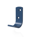 Single robe hook, aluminium, Dark blue (RAL 5011)