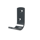 Single robe hook, aluminium