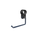 Removable toilet roll holder for stainless steel hinged support rail, Dark blue (RAL 5011)
