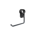 Removable toilet roll holder for stainless steel hinged support rail, Dark grey (RAL 7016)