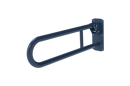 Hinged lift and lock support rail, stainless steel, Dark blue (RAL 5011)