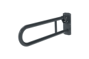 Hinged lift and lock support rail, stainless steel, Dark grey (RAL 7016)