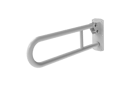 Hinged lift and lock support rail, stainless steel, White (RAL 9016)