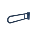 Hinged lift and lock support rail, stainless steel, Dark blue (RAL 5011)