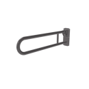 Hinged lift and lock support rail, stainless steel, Grey (RAL 7005)
