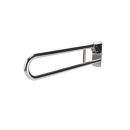 Hinged lift and lock support rail, stainless steel, Polished stainless steel