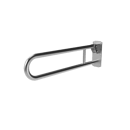 Hinged lift and lock support rail, stainless steel, Satin