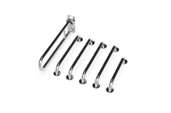 Rail only Doc M toilet pack, stainless steel, concealed fixings