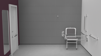 Doc M changing room pack, stainless steel, concealed fixings