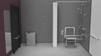 Concealed valve Doc M shower pack, stainless steel, concealed fixings