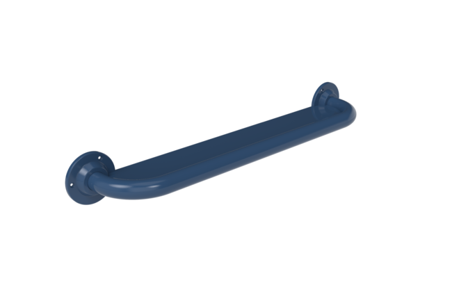 Anti-ligature grab rail, stainless steel, exposed fixings, 32mm diameter, 600mm