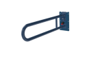 Removable hinged rail, stainless steel, 32mm diameter, 800mm, Dark blue (RAL 5011)