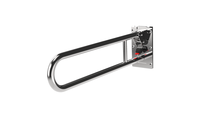 Removable hinged rail, stainless steel, 32mm diameter, 800mm