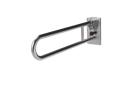 Removable hinged rail, stainless steel, 32mm diameter, 800mm, Satin