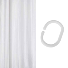 Weighted shower curtain, polyester, 1800mm x 2000mm