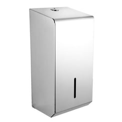 Toilet tissue dispenser, stainless steel