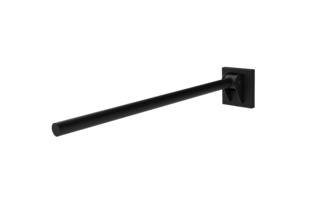 Contemporary single arm friction rail, stainless steel, concealed fixings