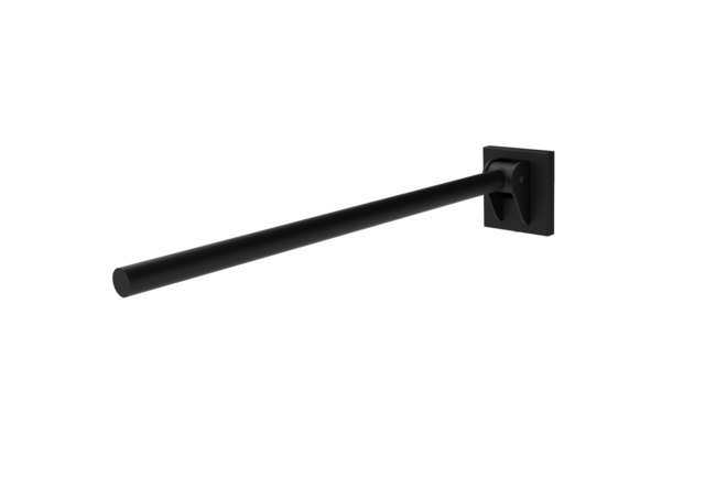Contemporary single arm friction rail, stainless steel, concealed fixings