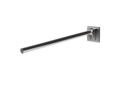 Contemporary single arm friction rail, stainless steel, concealed fixings, Polished stainless steel