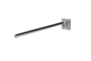 Contemporary single arm friction rail, stainless steel, concealed fixings, Satin
