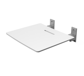 Contemporary slimline wall mounted shower seat