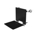 Removable contemporary slimline shower seat, back rest