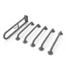 Doc M rail pack, steel, exposed fixings, Grey (RAL 7005)