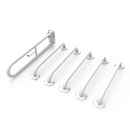 Doc M rail pack, steel, exposed fixings, White (RAL 9016)