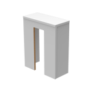 Back box for back to wall pan, with fixings, white