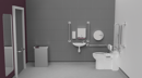 Back to wall Doc M toilet pack, stainless steel, concealed fixings, Polished stainless steel
