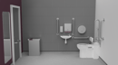Back to wall Doc M toilet pack, stainless steel, concealed fixings, Satin