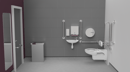 Wall hung Doc M toilet pack, stainless steel, concealed fixings