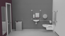 Wall hung Doc M toilet pack, stainless steel, concealed fixings, Satin