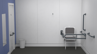 Doc M changing room pack, steel, concealed fixings