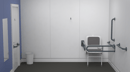 Doc M changing room pack, steel, exposed fixings