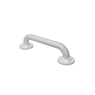 D-bar grab rail, steel, exposed fixings, 35mm diameter