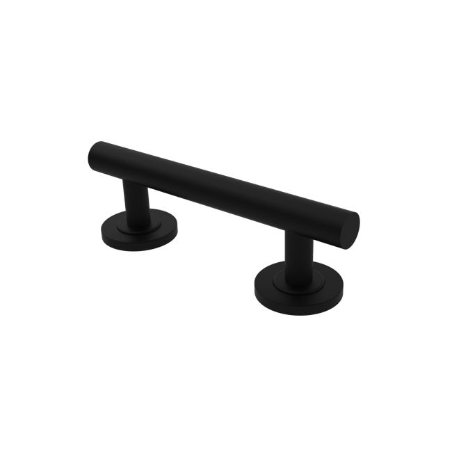 Luxury grab rail, straight, stainless steel, concealed fixings