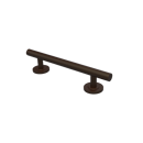 Luxury grab rail, straight, stainless steel, concealed fixings, Dark Bronze