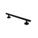 Luxury grab rail, straight, stainless steel, concealed fixings, Matt black (RAL 9005)